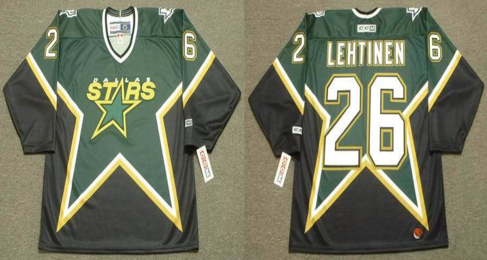 2019 Men Dallas Stars #26 Lehtinen Black CCM NHL jerseys